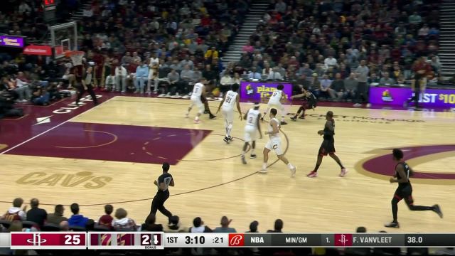 【2023年12月19日 火箭vs骑士集锦】防守形同虚设！杰夫-格林横冲直撞杀入禁区单手劈扣