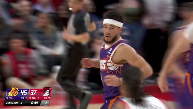 【2023年12月20日 太阳vs开拓者集锦】小手一抖助攻就有 努尔基奇连线布克空切暴力砸扣