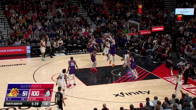 【2023年12月20日 太阳vs开拓者集锦】太阳104-109开拓者 杜兰特空砍40+5+4西蒙斯23+7率队结束7连败