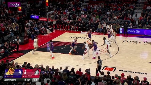 【2023年12月20日 太阳vs开拓者集锦】王牌对王牌！杜兰特抢断格兰特布克反击转换轻松取分