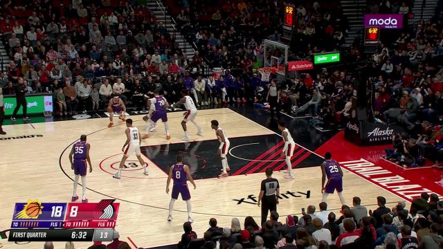 【2023年12月20日 太阳vs开拓者集锦】传球功底出神入化 布克人缝中传球努尔基奇肆虐篮筐