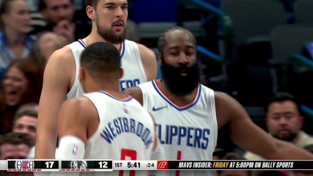 【2023年12月21日 快船vs独行侠集锦】蝴蝶穿花华丽突破 哈登一条龙甩开防守突破上篮