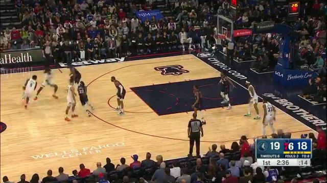 【2023年12月21日】森林狼vs76人第1节英文原声录像回放