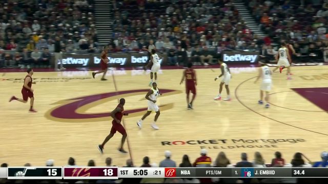 【2023年12月21日 爵士vs骑士集锦】眼观六路！奥利尼克洞悉防守小手一抖 助飞科林斯扣篮取分