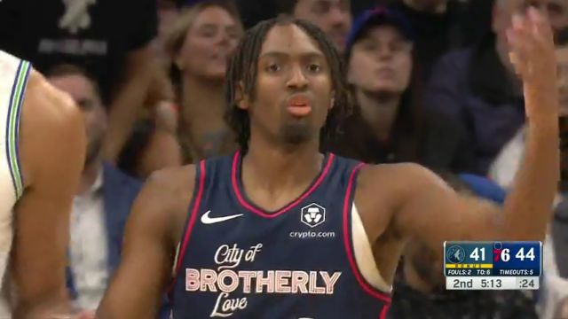 【2023年12月21日 森林狼vs76人集锦】距离年度十佳球仅一步之遥！爱德华兹飞天遁地隔扣恩比德失败