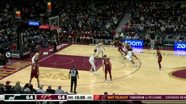 【2023年12月21日 爵士vs骑士集锦】上古大神遗风！艾伦篮下得球连续假动作 转身勾手稳稳取分