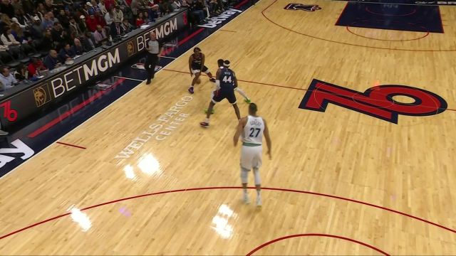 【2023年12月21日 森林狼vs76人集锦】天下武功唯快不破！马克西一路火花带闪电突破挑篮命中