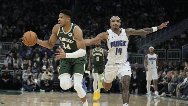 【2023年12月22日 魔术vs雄鹿集锦】魔术114-118雄鹿 字母哥利拉德合砍61分雄鹿力克魔术