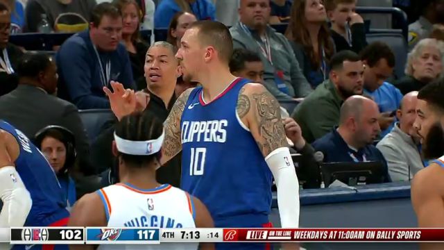 【2023年12月22日】NBA常规赛：快船vs雷霆第4节中文解说录像回放