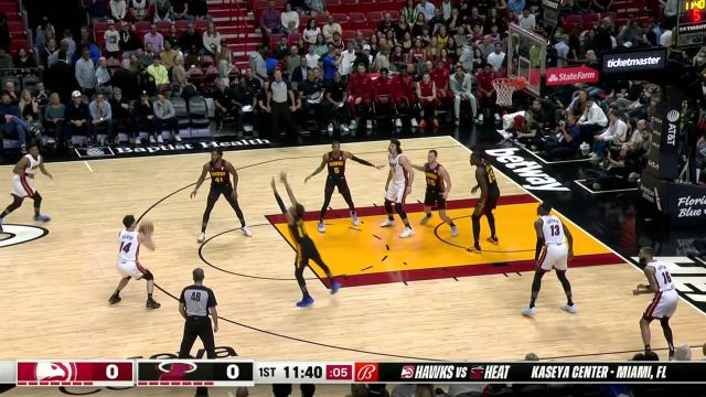 【2023年12月23日 老鹰vs热火集锦】开局火力全开！热火队多点开花轰出一波9-0梦幻开门红