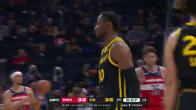 【2023年12月23日】勇士vs奇才第2节英文原声录像回放