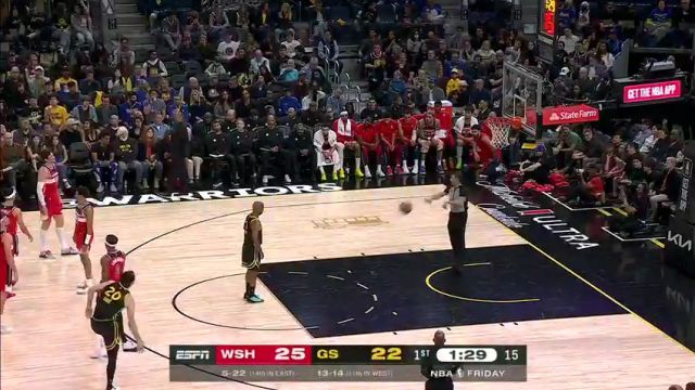 【2023年12月23日】勇士vs奇才第1节中文解说录像回放