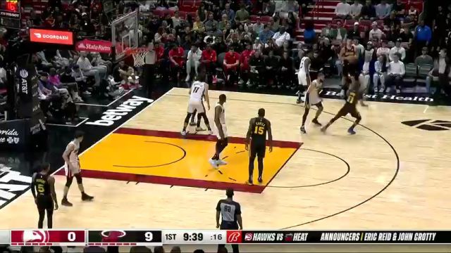 【2023年12月23日】老鹰vs热火第1节英文原声录像回放