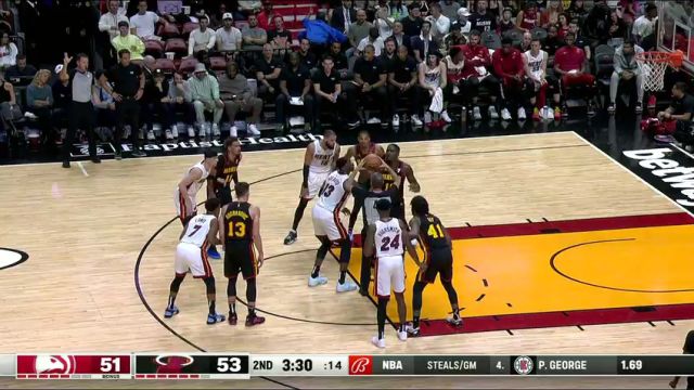 【2023年12月23日】老鹰vs热火第2节中文解说录像回放