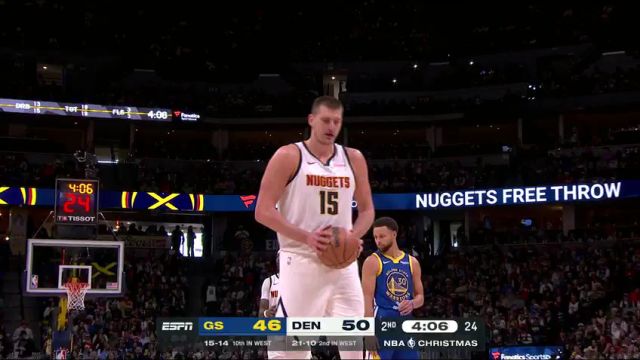 【2023年12月26日】勇士vs掘金第2节英文原声录像回放