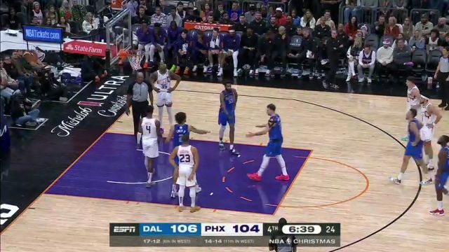 【2023年12月26日】独行侠vs太阳第4节中文解说录像回放