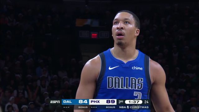 【2023年12月26日】独行侠vs太阳第3节英文原声录像回放