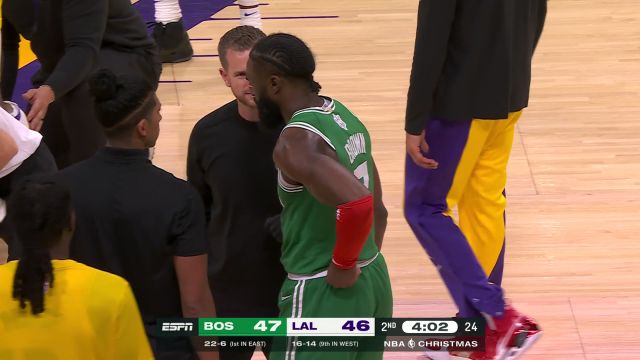 【2023年12月26日 凯尔特人vs湖人集锦】希望都无大碍！ 詹姆斯和布朗相撞双双倒地痛苦难忍