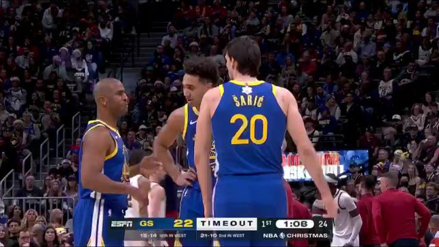 【2023年12月26日】勇士vs掘金第1节中文解说录像回放