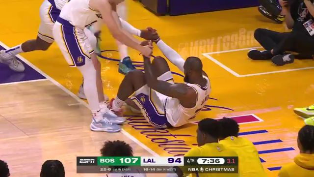 【2023年12月26日】NBA常规赛：凯尔特人vs湖人第4节英文原声录像回放