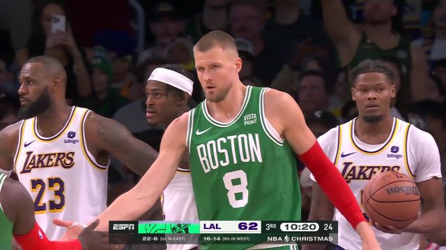 【2023年12月26日 凯尔特人vs湖人集锦】经典大打小！ 波神背身接球强硬打中2+1