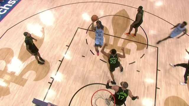 【2023年12月27日 灰熊vs鹈鹕集锦】及时止血！莫兰特进攻一肩挑 单挑墨菲2+1强硬打进