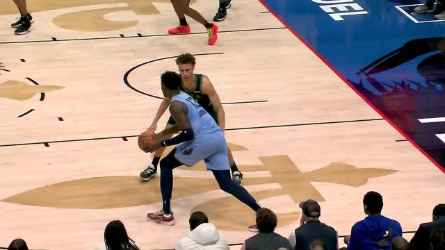 【2023年12月27日 灰熊vs鹈鹕集锦】金子般的两颗球！小杰克逊关键时刻挺身而出 连续背打得手助队领先4分