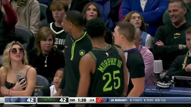 【2023年12月27日】NBA常规赛：灰熊vs鹈鹕第2节英文原声录像回放