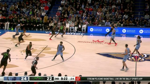 【2023年12月27日 灰熊vs鹈鹕集锦】眼观六路！丹尼尔斯回马枪助攻外线 墨菲不辱使命飙进三分