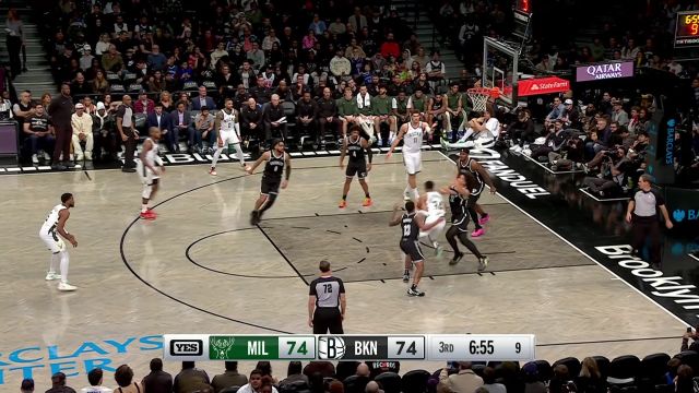 【2023年12月28日 雄鹿vs篮网集锦】一招鲜吃遍天 字母哥不由分说顶着双人夹击抬手打成2+1