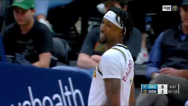 【2023年12月30日】雷霆vs掘金第1节英文原声录像回放