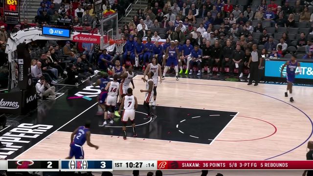 【2024年01月02日 热火vs快船集锦】满级节奏大师 哈登连续晃动甩开希罗上篮打进