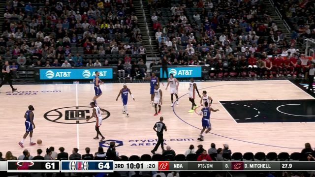 【2024年01月02日 热火vs快船集锦】完全不受崴脚影响 哈登突破急停三分百步穿杨