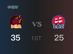 首节比分，热火38-25领先快船，邓罗11分