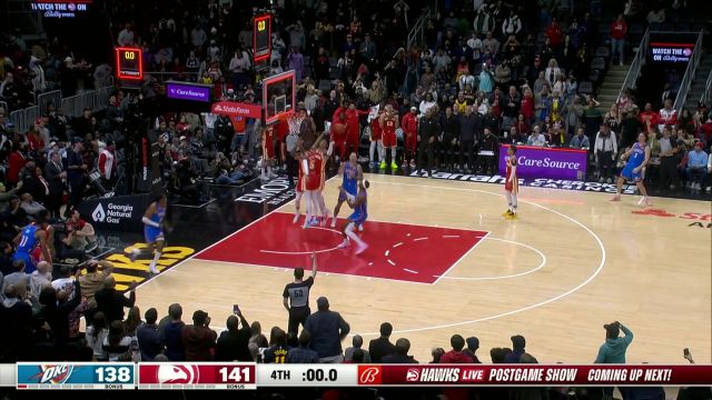 【2024年01月04日 雷霆vs老鹰集锦】实在是太可惜了！ 以赛亚-乔关键时刻错失绝平三分