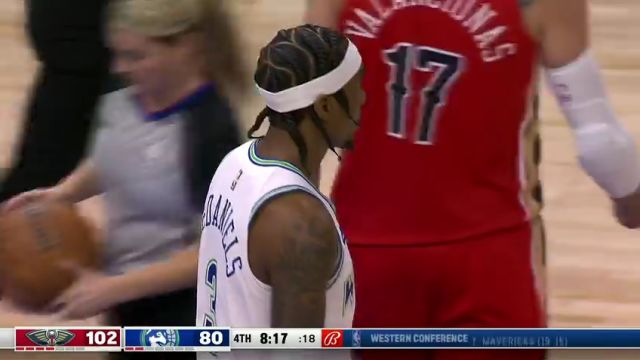 【2024年01月04日】NBA常规赛：鹈鹕vs森林狼第4节英文原声录像回放