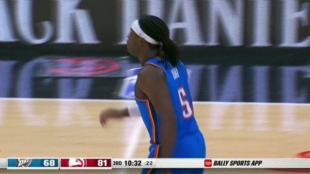 【2024年01月04日 雷霆vs老鹰集锦】打你个猝不及防！特雷杨灵活乍现妙传卡佩拉双手暴扣