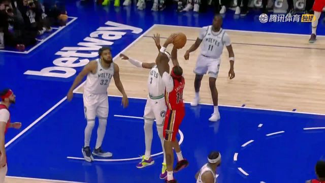 【2024年01月04日 鹈鹕vs森林狼集锦】锡安制霸攻防！头撞篮板送华子麻辣火锅