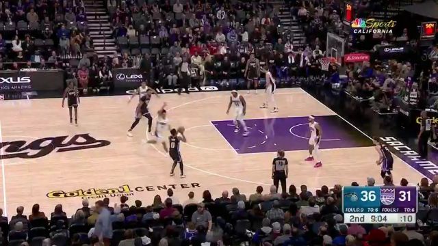 【2024年01月04日 魔术vs国王集锦】手感来了！蒙克外线发射连续命中两记三分打停对手