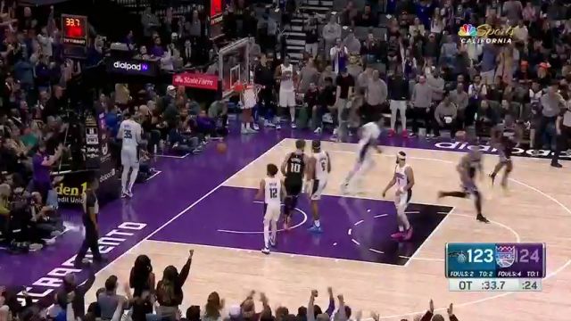 【2024年01月04日 魔术vs国王集锦】面对比塔泽尽舒长臂 蒙克再次拿下关键2分