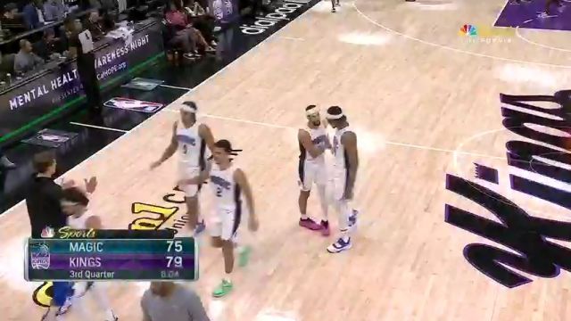 【2024年01月04日 魔术vs国王集锦】连续三记三分逼停对手 萨格斯外线神准下起小雨