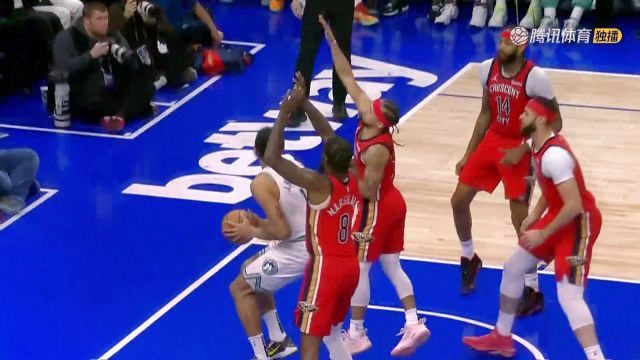 【2024年01月04日 鹈鹕vs森林狼集锦】李凯尔内线1V4 险些打进造成犯规