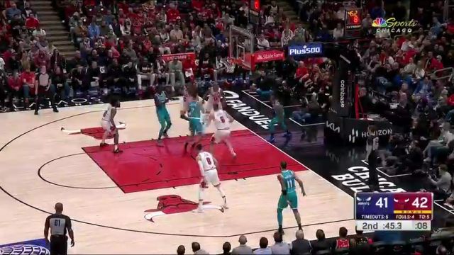 【2024年01月06日 黄蜂vs公牛集锦】他的扣篮真的赏心悦目 拉文空中作业+外线飚射连取5分