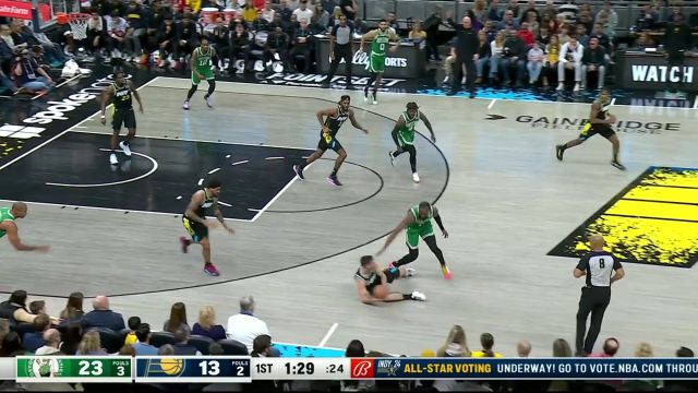 【2024年01月07日 凯尔特人vs步行者集锦】积极绝对有用！麦康奈尔倒地抢断快攻长传马图林直捣黄龙暴扣得手