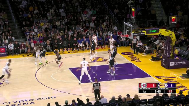 【2024年01月08日 快船vs湖人集锦】今天状态相当不错！ 詹姆斯直杀篮下反篮得手