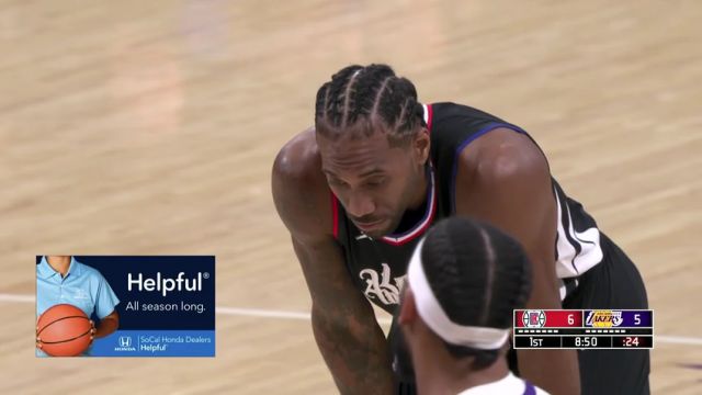 【2024年01月08日】快船vs湖人第1节英文原声录像回放