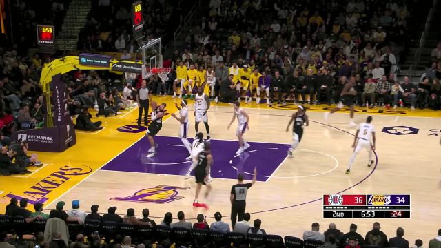 【2024年01月08日 快船vs湖人集锦】篮筐如大海！哈登外线手感滚烫三分手起刀落