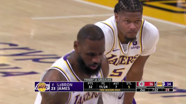 【2024年01月08日】快船vs湖人第2节英文原声录像回放