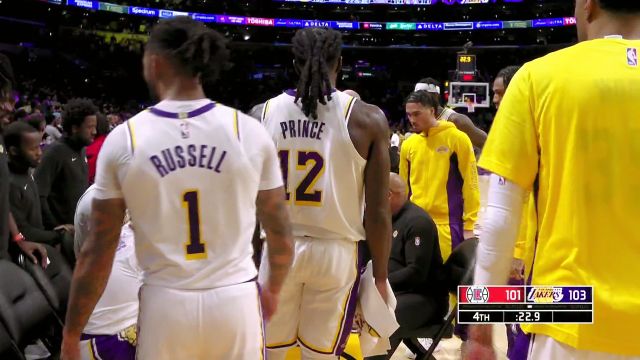 【2024年01月08日 快船vs湖人集锦】关键时刻哈登挺身而出命中三分