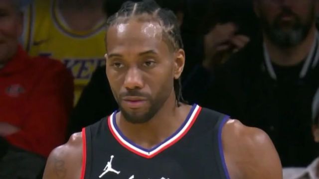 【2024年01月08日 快船vs湖人集锦】泰伦卢回应关键时刻换下莱昂纳德：出场时间限制